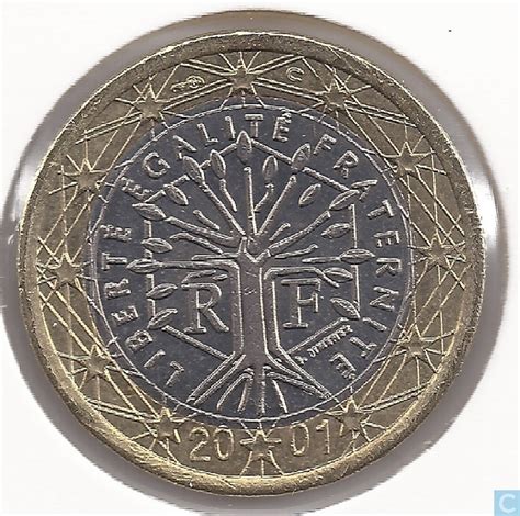 1 euro francia 2001 valore